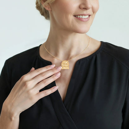 Soulyshine Personalized Favorite People Call Me Grandma - Handmade Necklace in Silver/14K Gold Vermeil