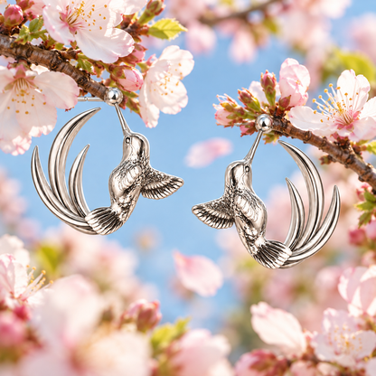 Hummingbird Earring Hoops