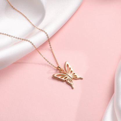 Soulyshine Wings of Grace Rosegold Vermeil Necklace