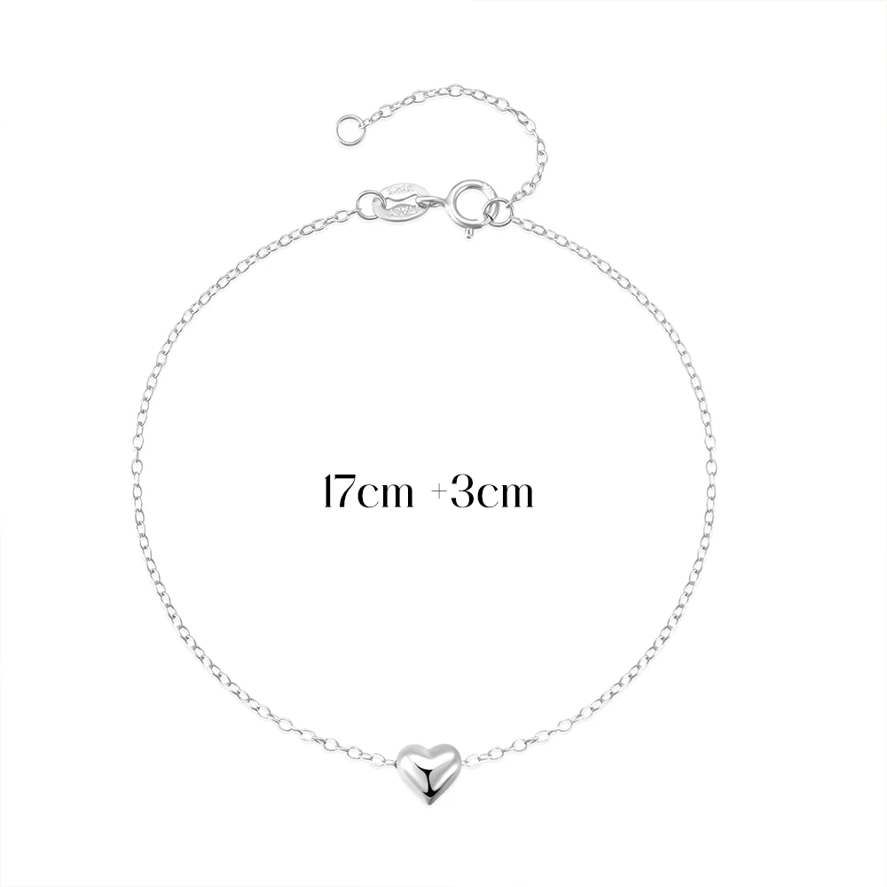 Soulyshine Tiny Heart Bracelet - 925 Sterling Silver