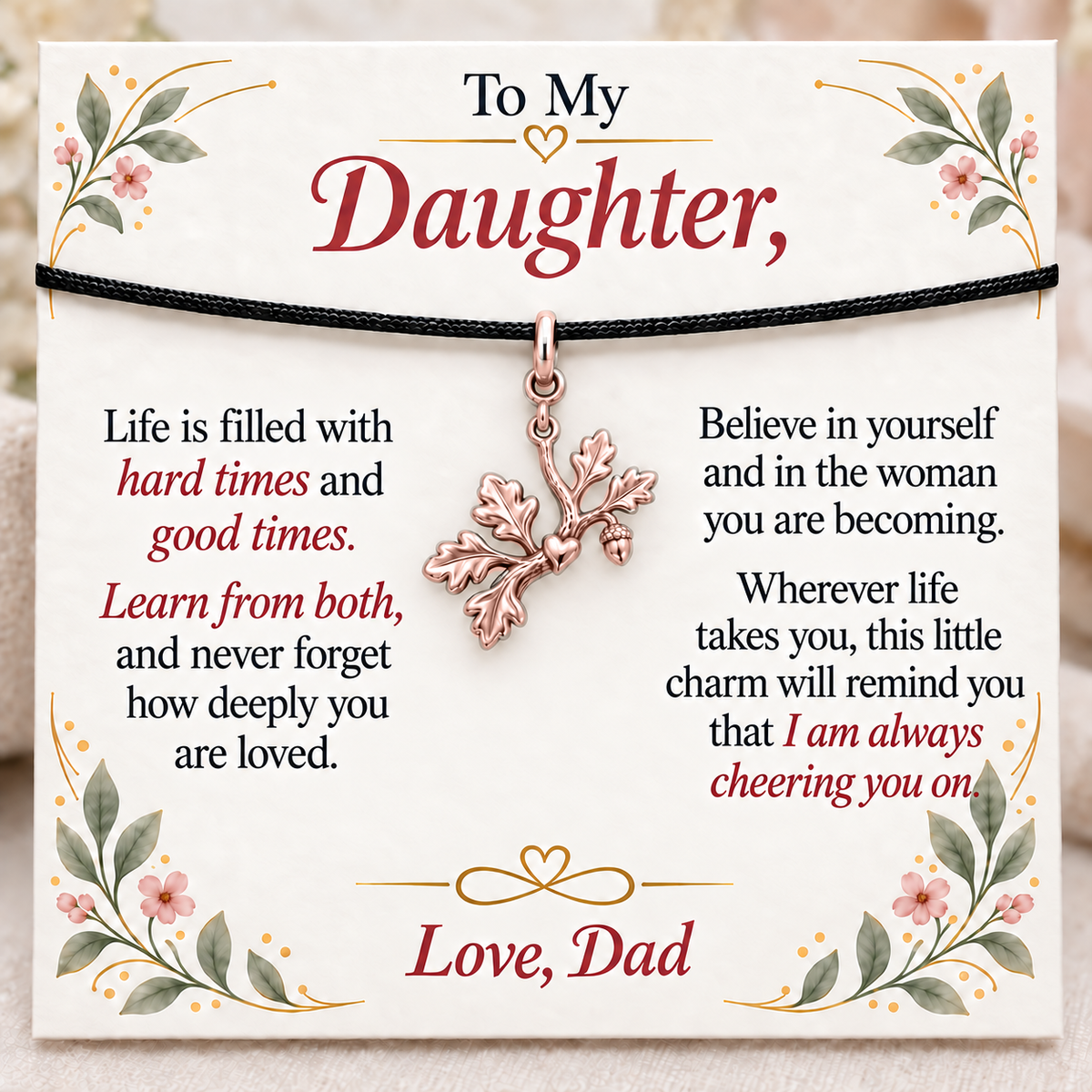 Strong Roots for the Woman You’re Becoming — Main image, rose gold finish