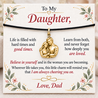 Dad’s Embrace, Believe in Your Becoming — Main image, gold finish