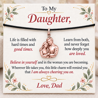 Dad’s Embrace, Believe in Your Becoming — Main image, rose gold finish