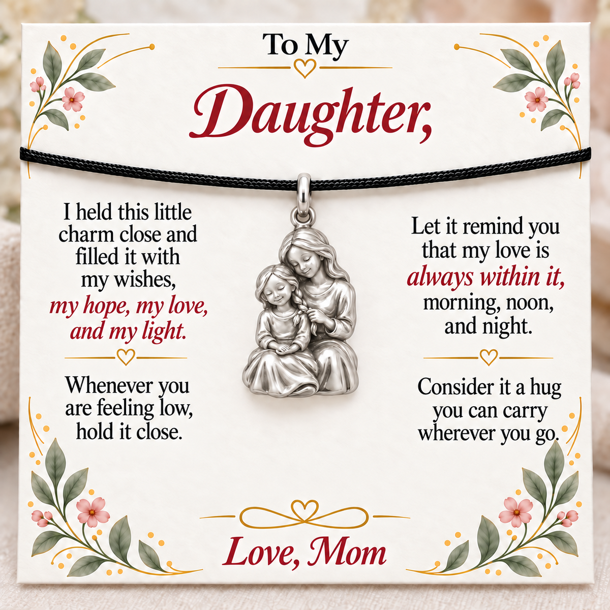 Braided with Love, Hope and Light — Main image, silver finish