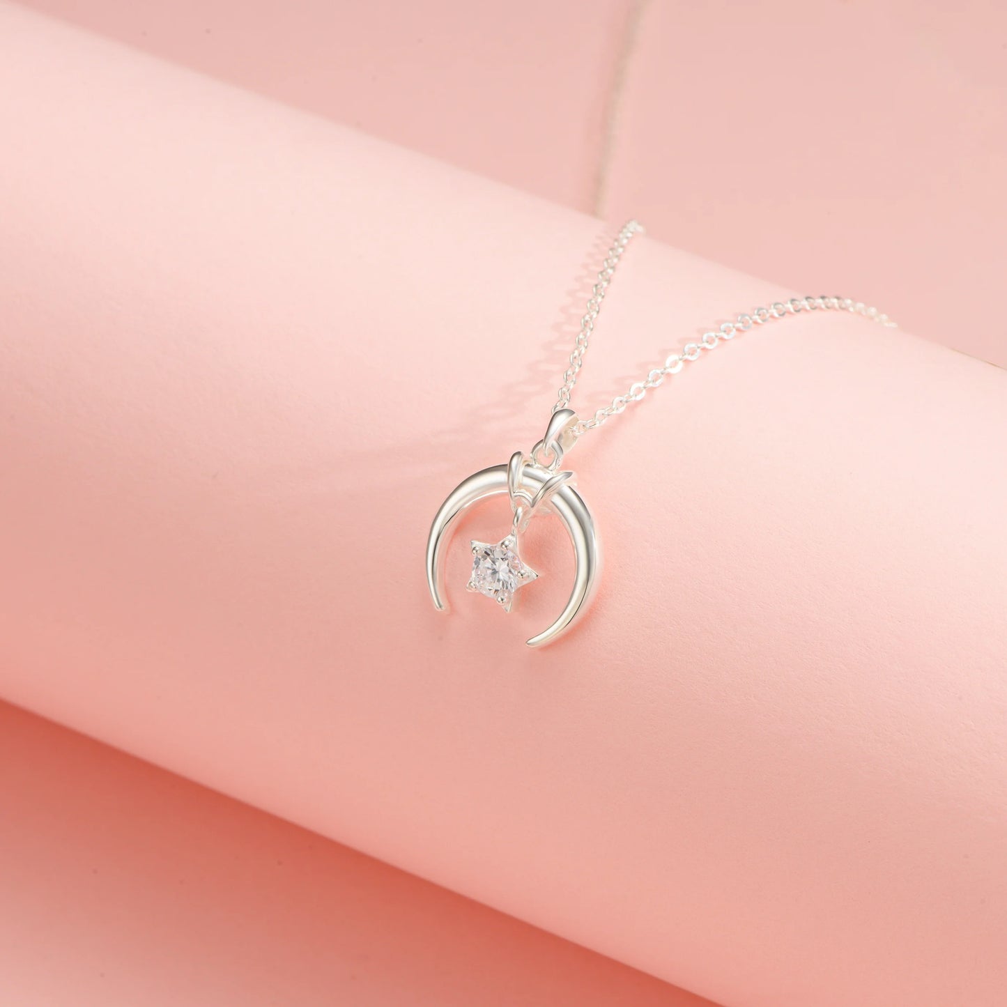 Soulyshine Guardian Moon Silver Necklace