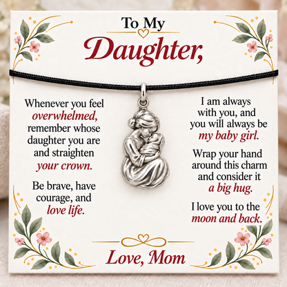 First Embrace, Mom’s Courage and Comfort — Main image, silver finish