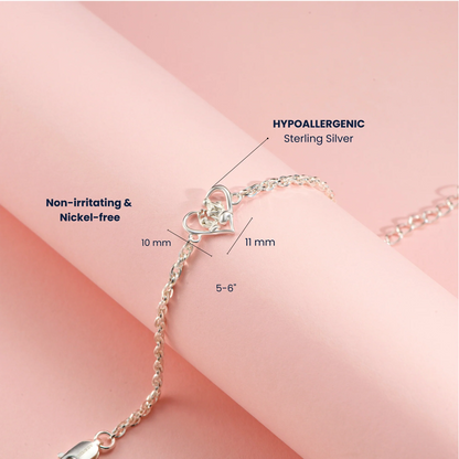 Heartbond Moments Silver Bracelet