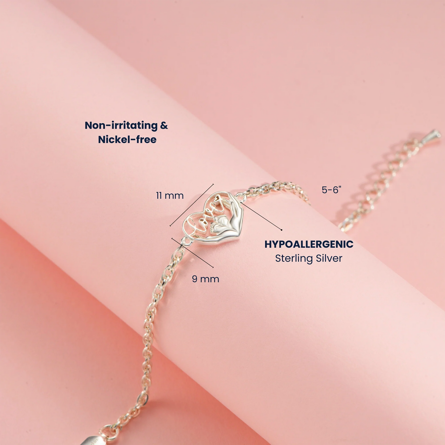 Love’s First Steps Silver Bracelet