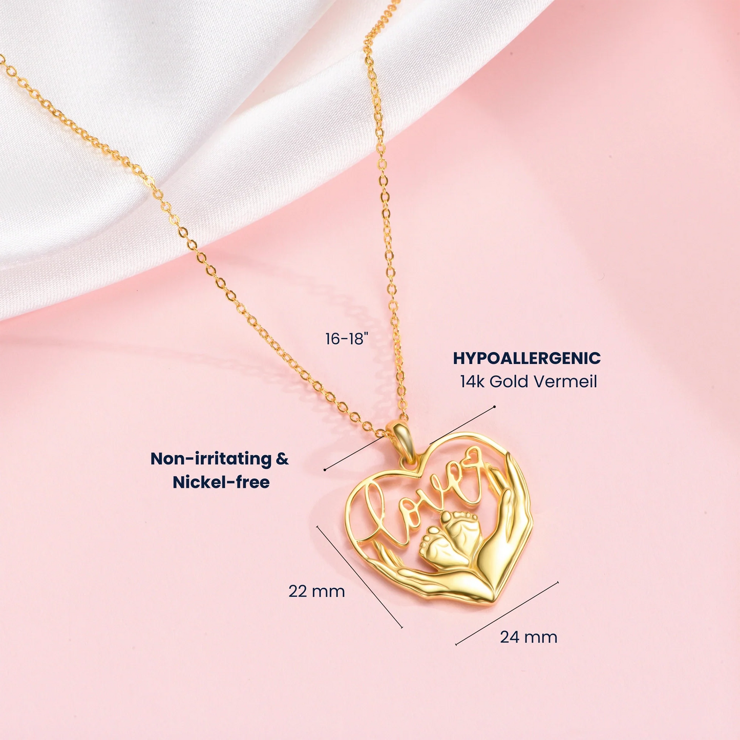 Soulyshine Love’s First Steps 14K Gold Vermeil Necklace