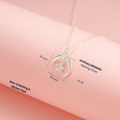 Soulyshine Guardian Moon Silver Necklace