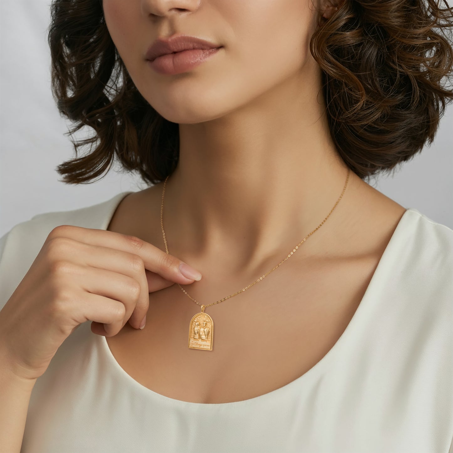 Soulyshine Personalized I Am Always With You - Handmade Necklace in Silver/14K Gold Vermeil