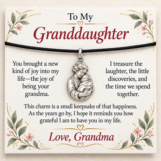 Grandma's First Embrace Charm: My Greatest Joy — Main image, silver finish