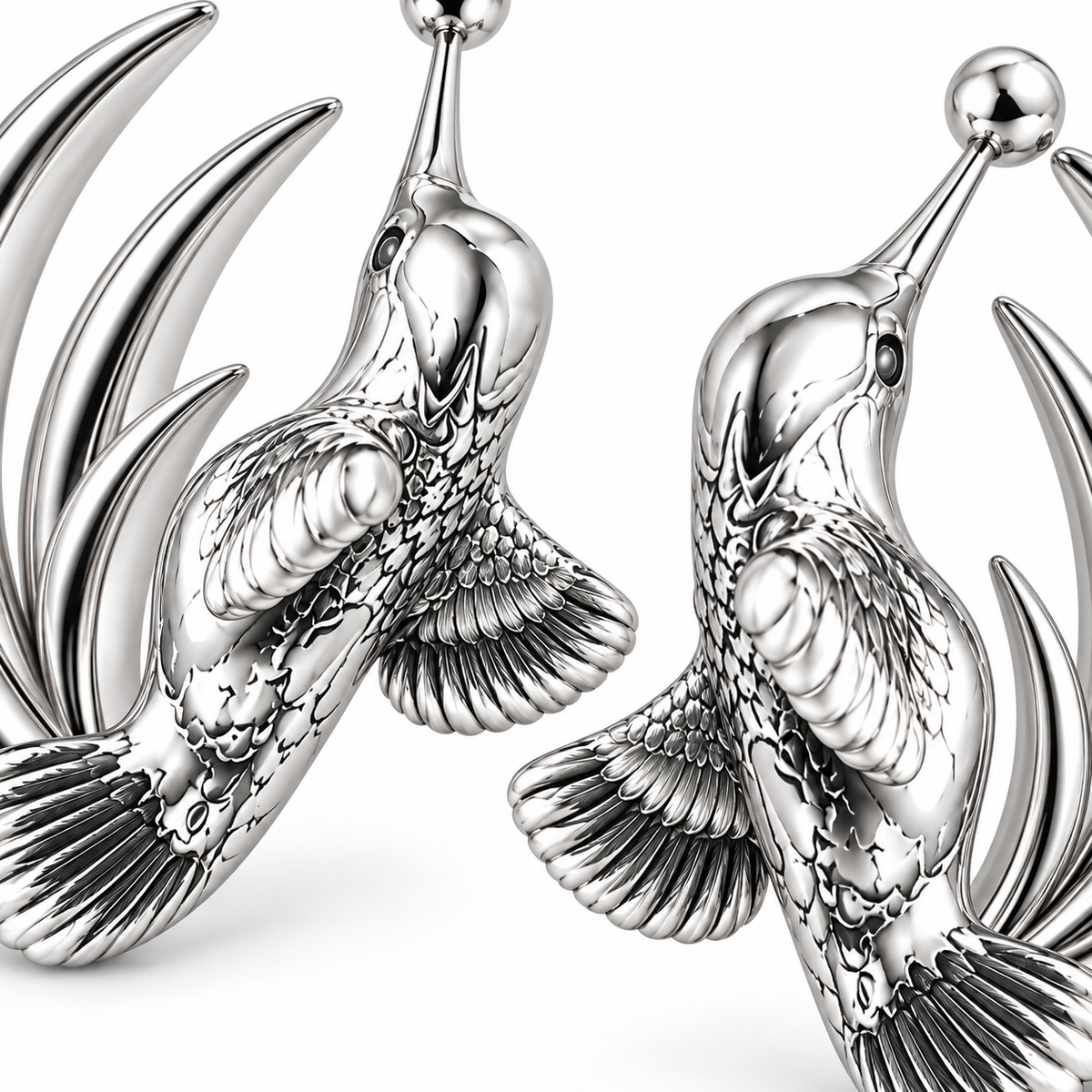 Hummingbird Earring Hoops