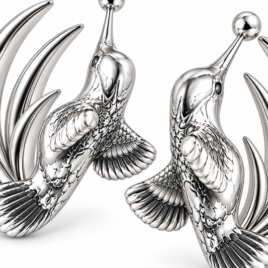 Hummingbird Earring Hoops
