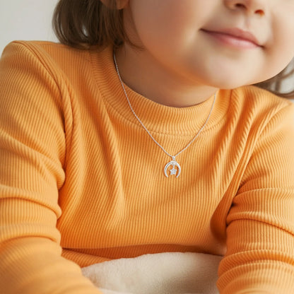 Soulyshine Guardian Moon Silver Necklace