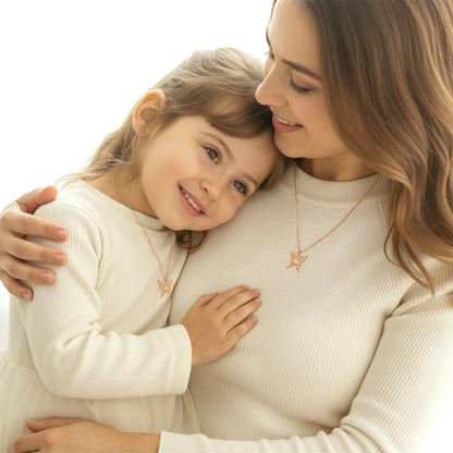 Soulyshine Wings of Grace Rosegold Vermeil Necklace