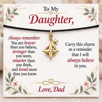 Guiding Star, Dad Always Believes in You — Main image, gold finish