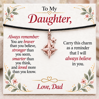 Guiding Star, Dad Always Believes in You — Main image, rose gold finish