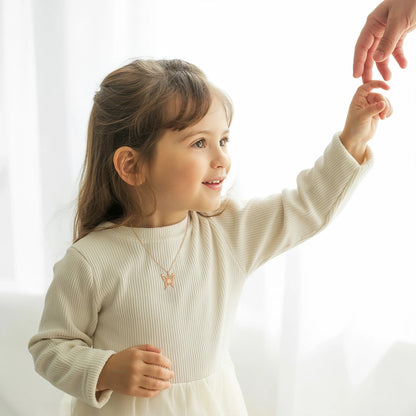 Soulyshine Wings of Grace Rosegold Vermeil Necklace