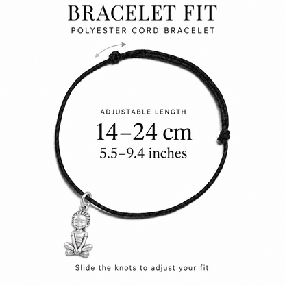 Little Girl Shapes & Hairstyles Charm and Polyester Cord Bracelet Set | bracelet-fit | de62f7af18d11d09