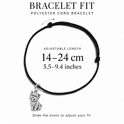 Jack Russell Terrier — The Way You Look at Me Every Day Charm and Polyester Cord Bracelet Set | bracelet-fit | 9569da91102a7d62
