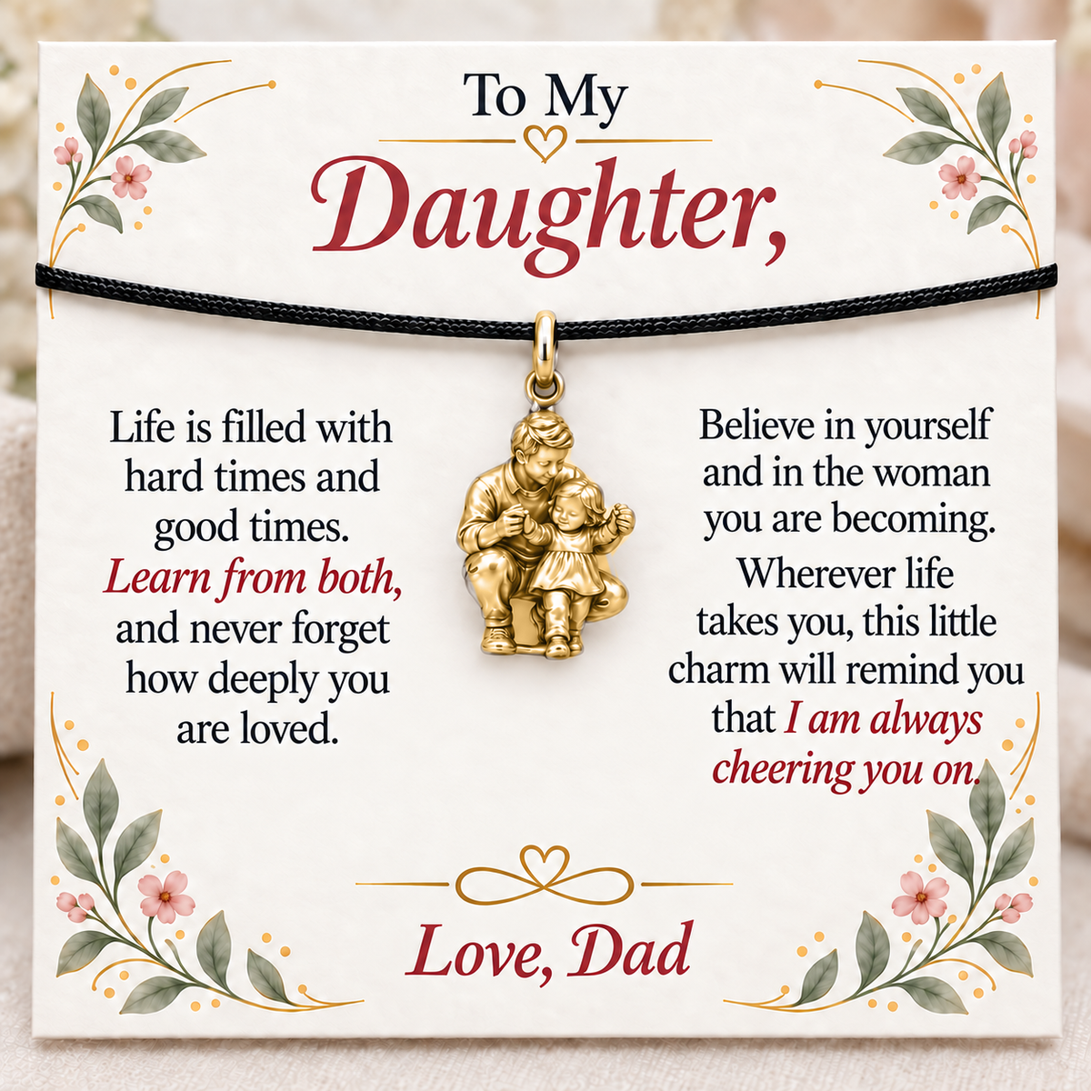 First Steps Toward Her Bright Future — Main image, gold finish