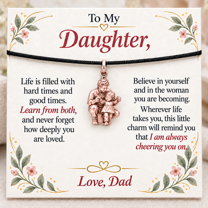 First Steps Toward Her Bright Future — Main image, rose gold finish