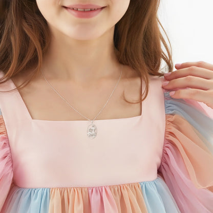 Soulyshine Mom and Princess Moment Silver Necklace