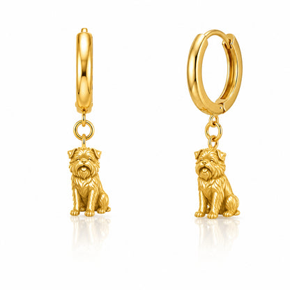 Soulyshine Affenpinscher Signature - Personalized Companion Handcrafted Huggie Earrings