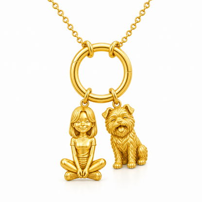 Affenpinscher - 18K Gold Vermeil - 1st