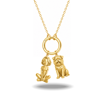 Affenpinscher Purest Bond - The Petite Companion Charm Necklace