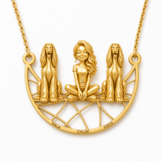 Afghan Hound - 18K Gold Vermeil - 1st