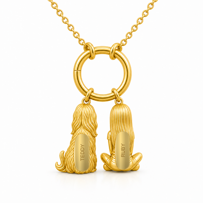 Afghan Hound - 18K Gold Vermeil - 2nd