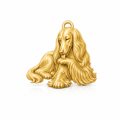 Soulyshine Afghan Hound Personalized Pet Companion Charm Only