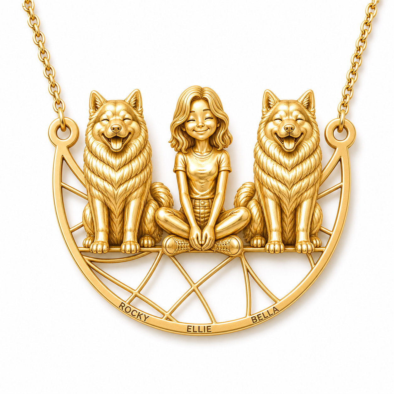 Alaskan Malamute - 18K Gold Vermeil - 1st