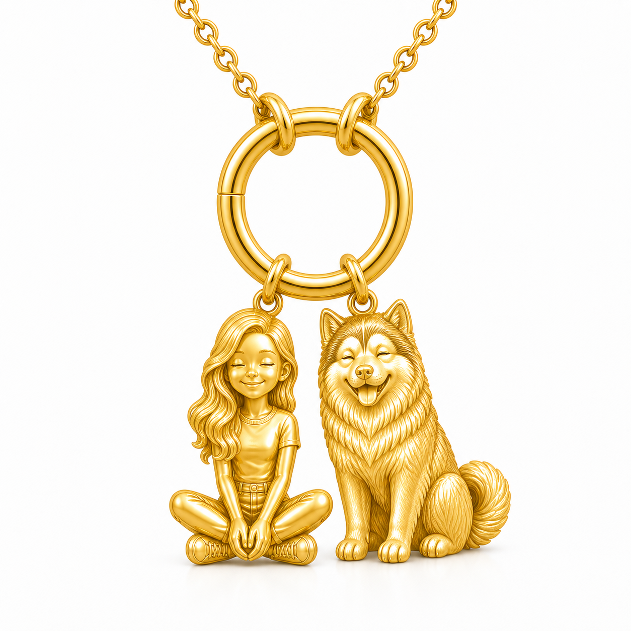 Alaskan Malamute - 18K Gold Vermeil - 1st