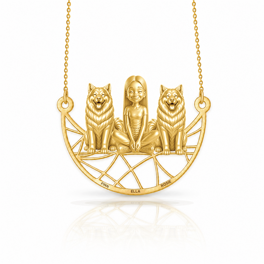 Soulyshine Alaskan Malamute personalized companion necklace
