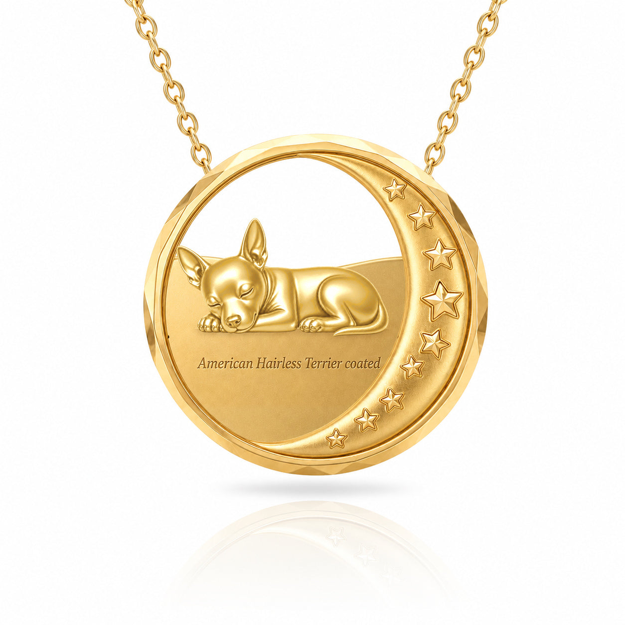 Soulyshine American Hairless Terrier - coated Starry Slumber Personalized Pet Heart Bracelet
