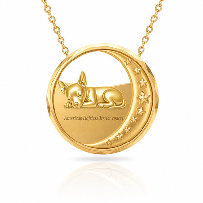 Soulyshine American Hairless Terrier - coated Starry Slumber Personalized Pet Heart Bracelet