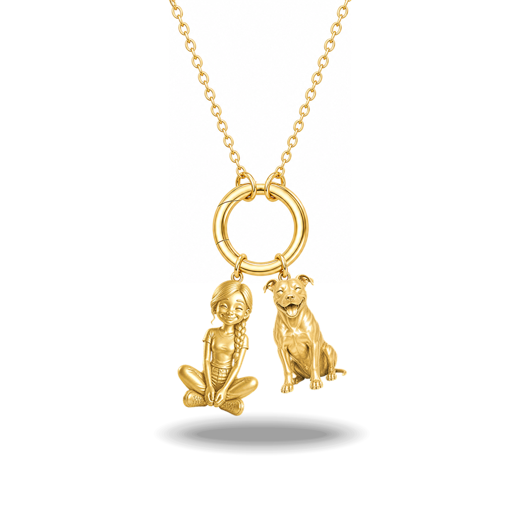 American Staffordshire Terrier - 18K Gold Vermeil - 1st