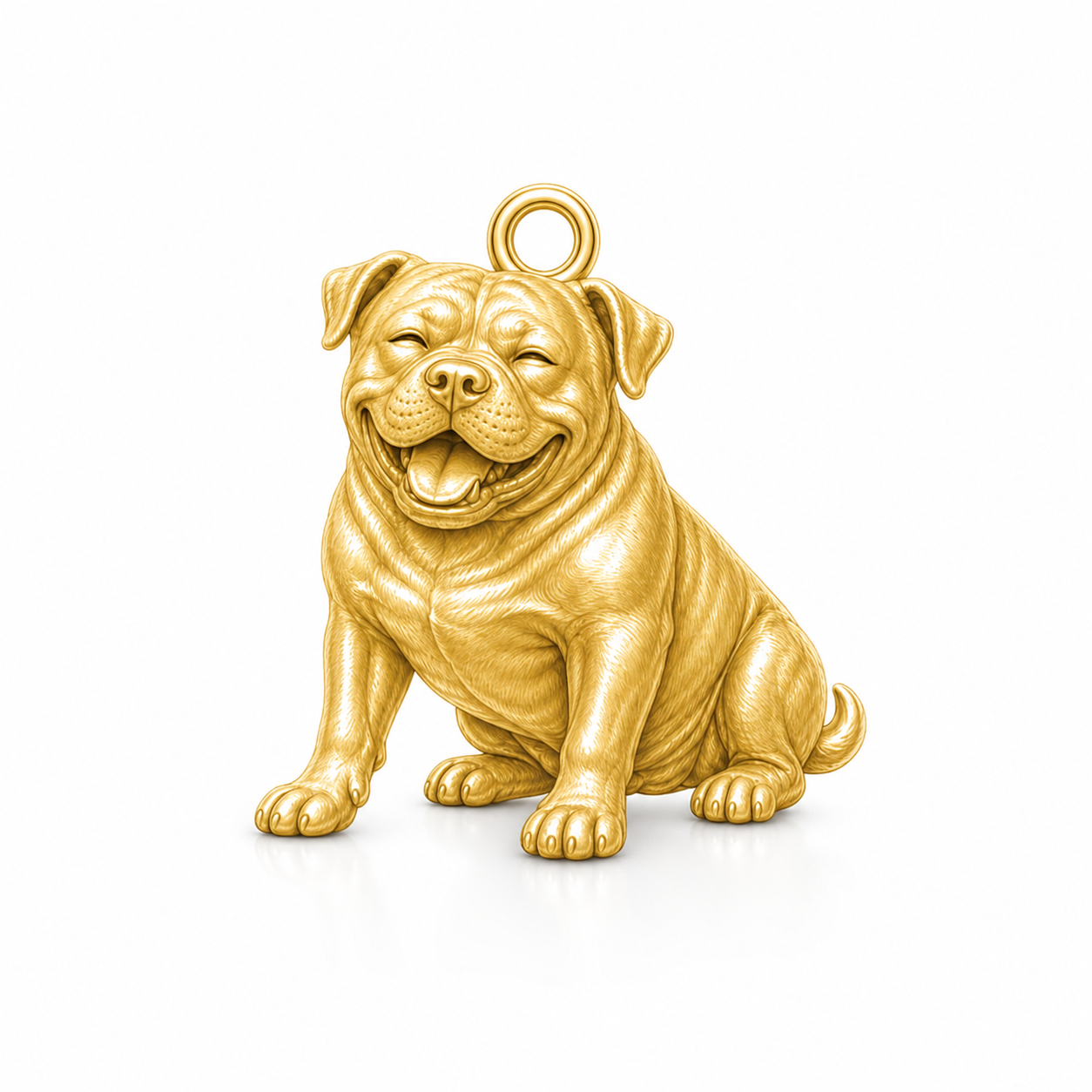 Soulyshine American Bulldog Personalized Pet Companion Charm Only