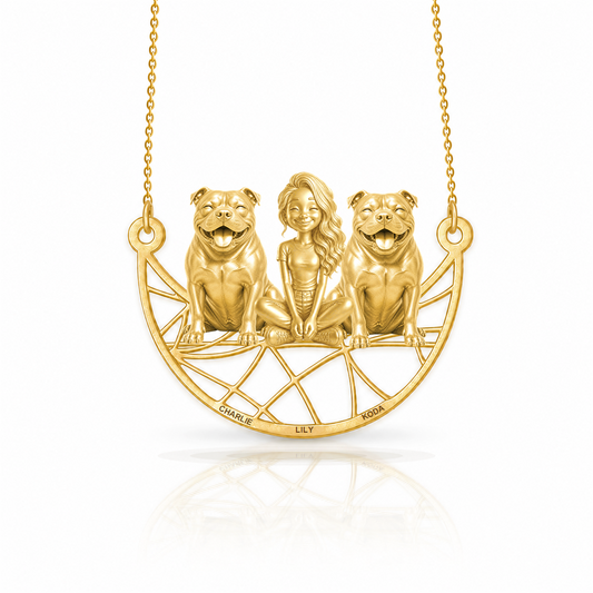 Soulyshine American Bully personalized companion necklace