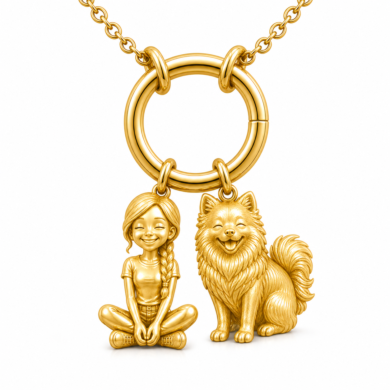 American Eskimo Dog - 18K Gold Vermeil - 1st