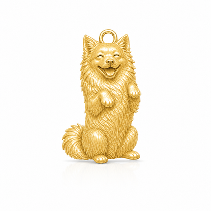 Soulyshine American Eskimo Dog Personalized Pet Companion Charm Only