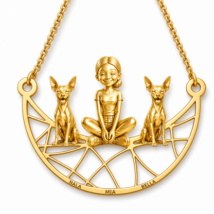 American Hairless Terrier - coated - 18K Gold Vermeil - 1st