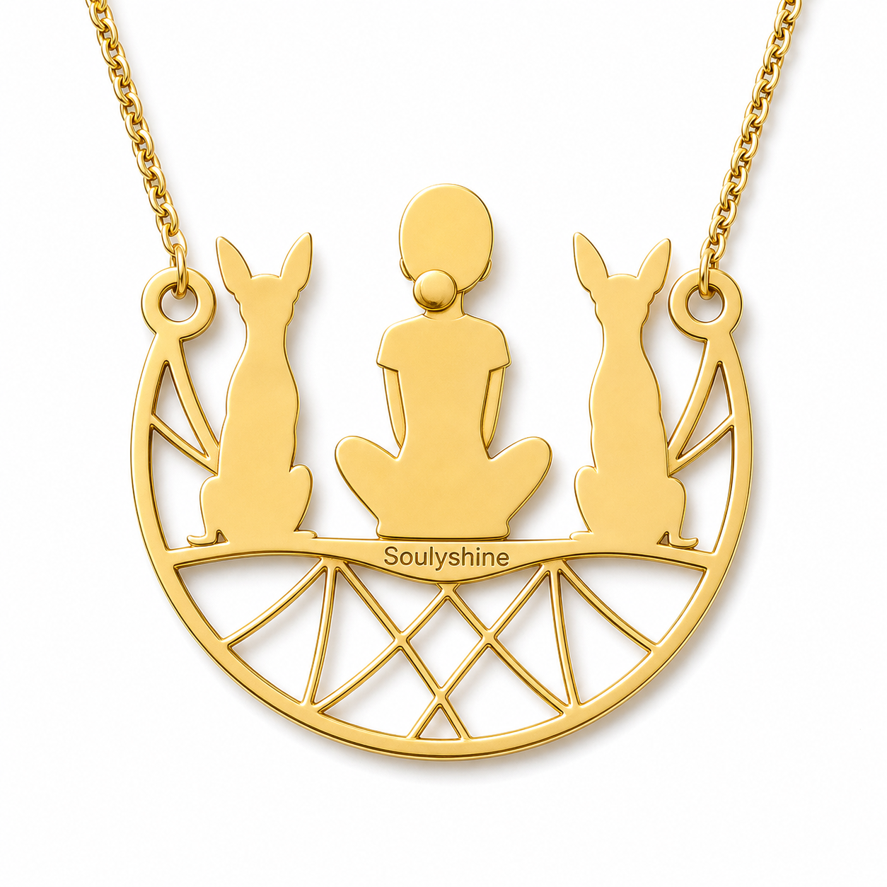 American Hairless Terrier - coated - 18K Gold Vermeil - 2nd