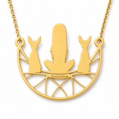 American Hairless Terrier - hairless - 18K Gold Vermeil - 2nd
