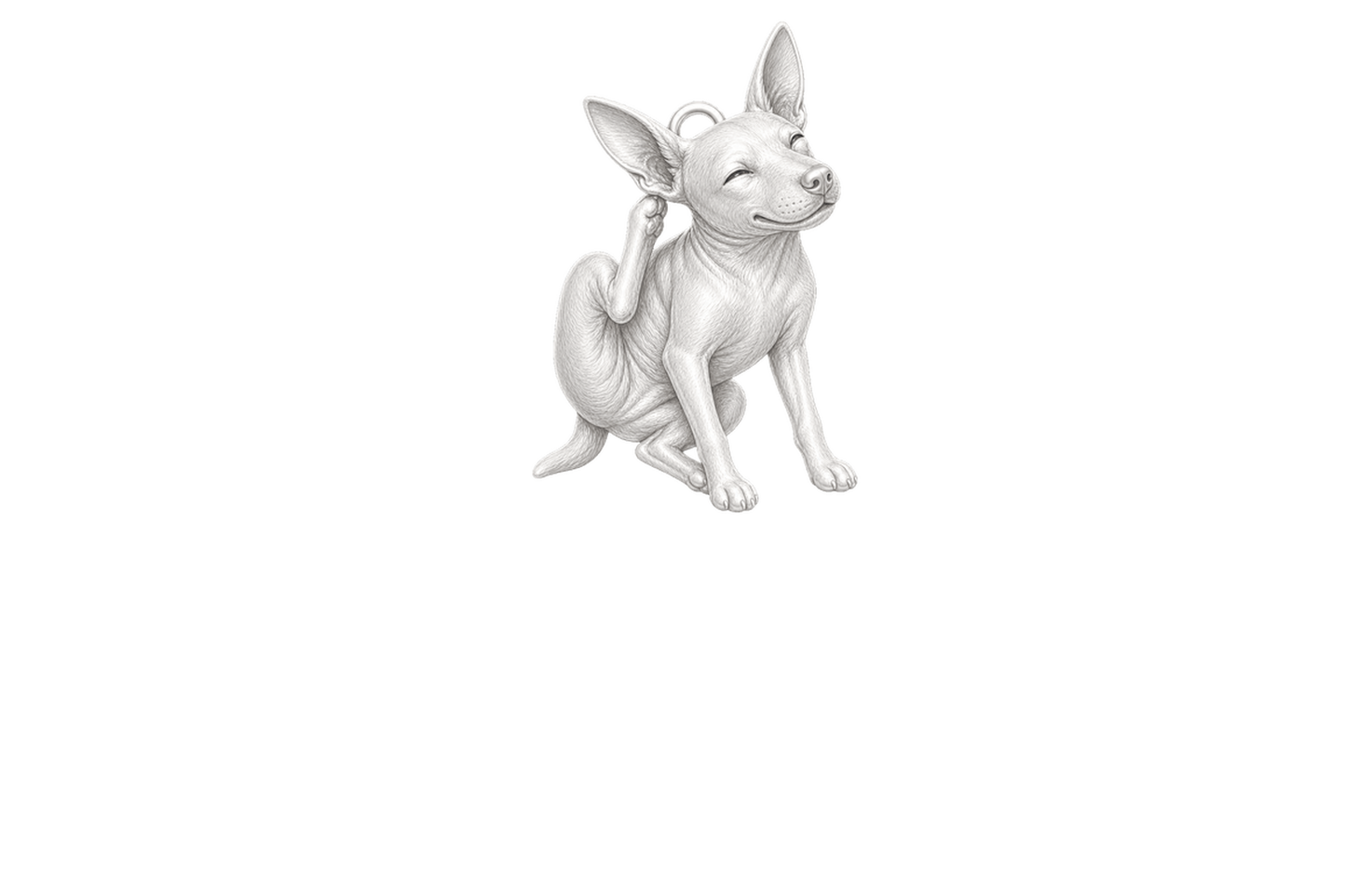 Soulyshine American Hairless Terrier coated Little Love Charm Only - Image 1