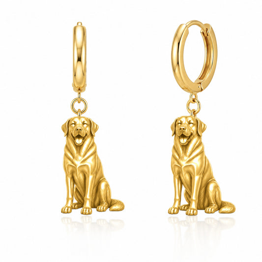 Anatolian Shepherd Dog personalized companion handcrafted huggie earrings