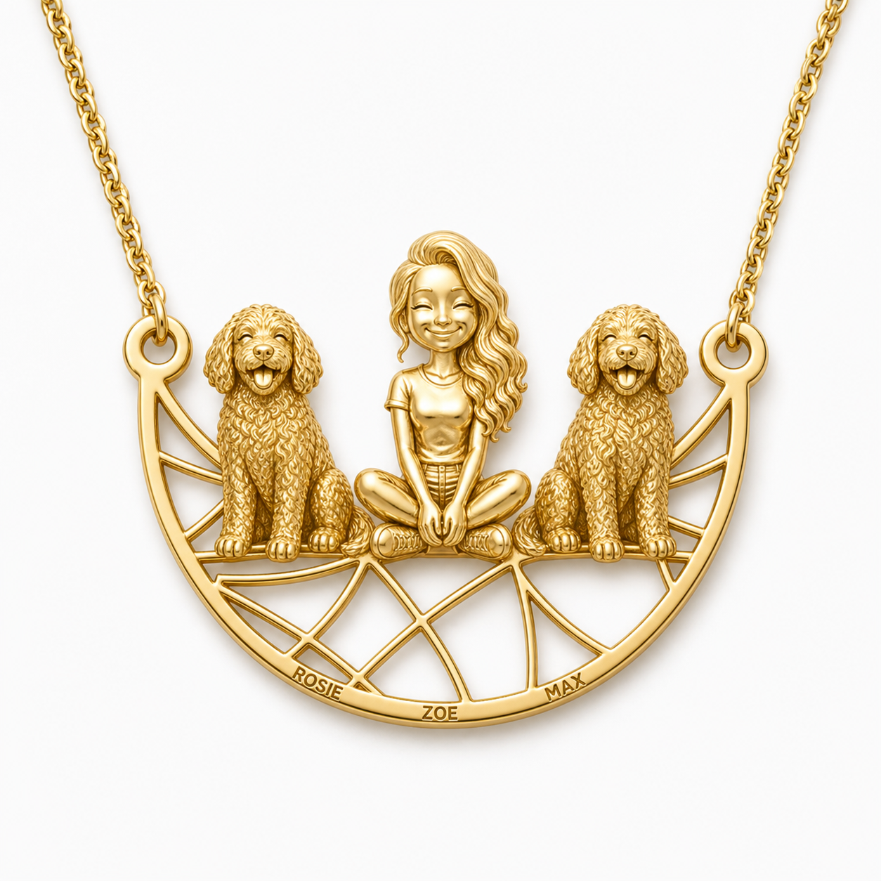 Aussiedoodle - 18K Gold Vermeil - 1st